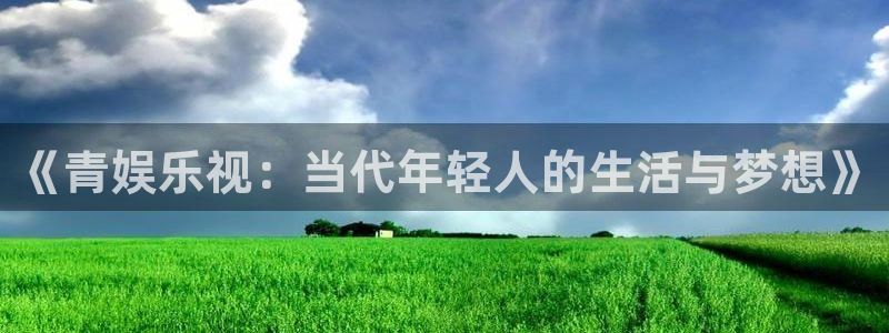 乐天堂fun体育论坛：《青娱乐视：当代年轻人的生活与梦想》