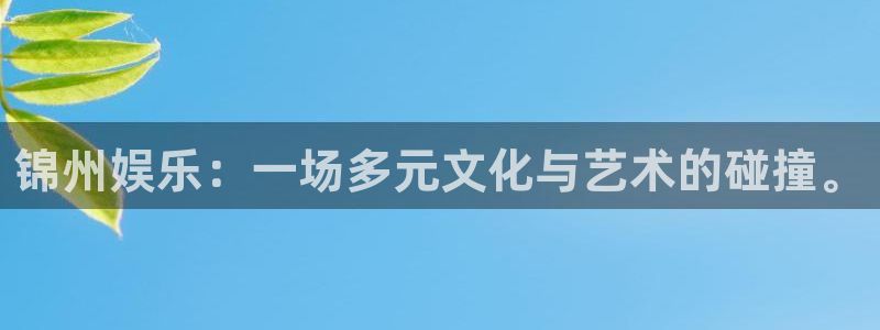 乐天堂fun体育在线注册：锦州娱乐：一场多元文化与艺术的碰撞。